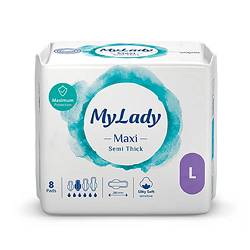 مای لیدی نوار بهداشتی مکسی کتان  بزرگ8ع